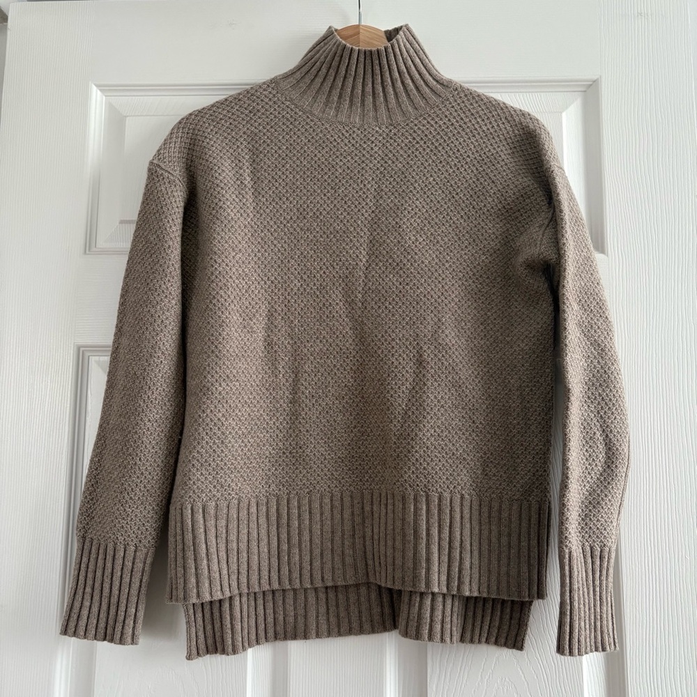 Everlane Honeycomb Funnel Neck Sweater